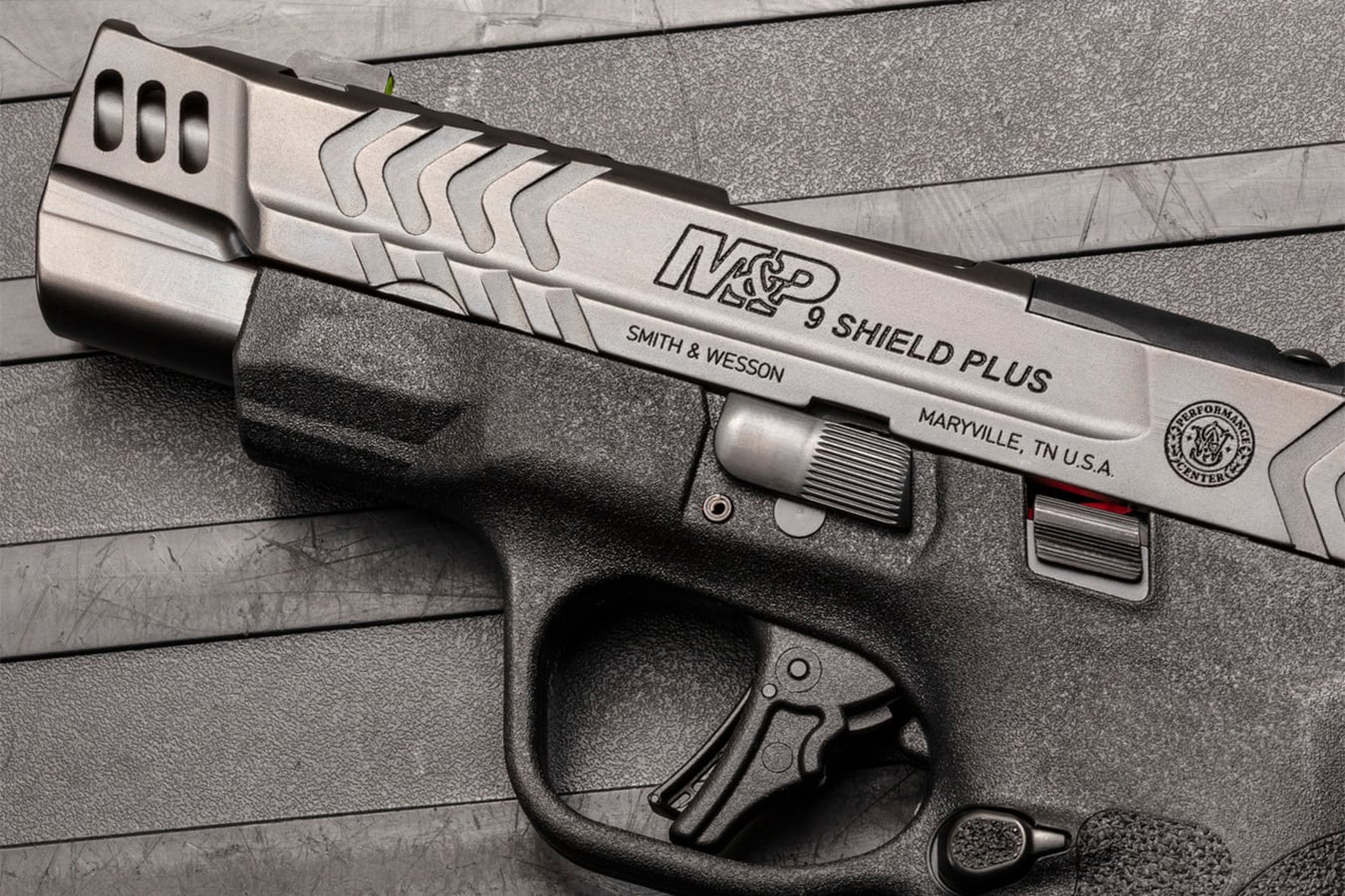 Smith & Wesson MP9 Shield Plus Carry Comp 9mm Optic Ready Performance Center Pistol with Ported