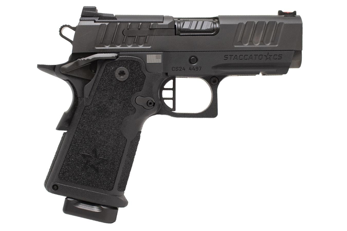 STACCATO CS 9mm Semi-Auto Optic-Ready Pistol with Flat Trigger and Carry Sights