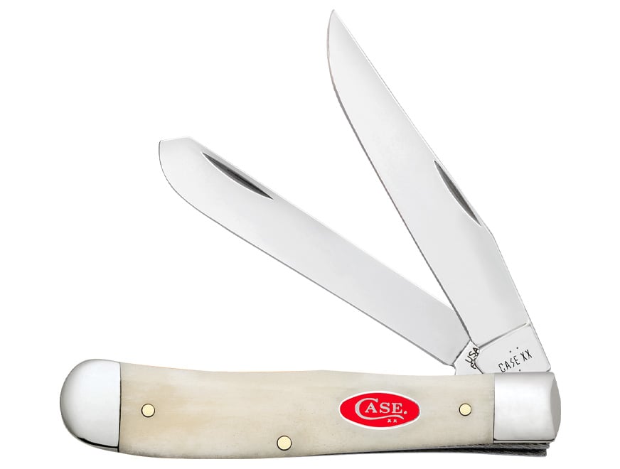 Wrcase Trapper Smooth Folding Pocket Knife (Natural Bone)