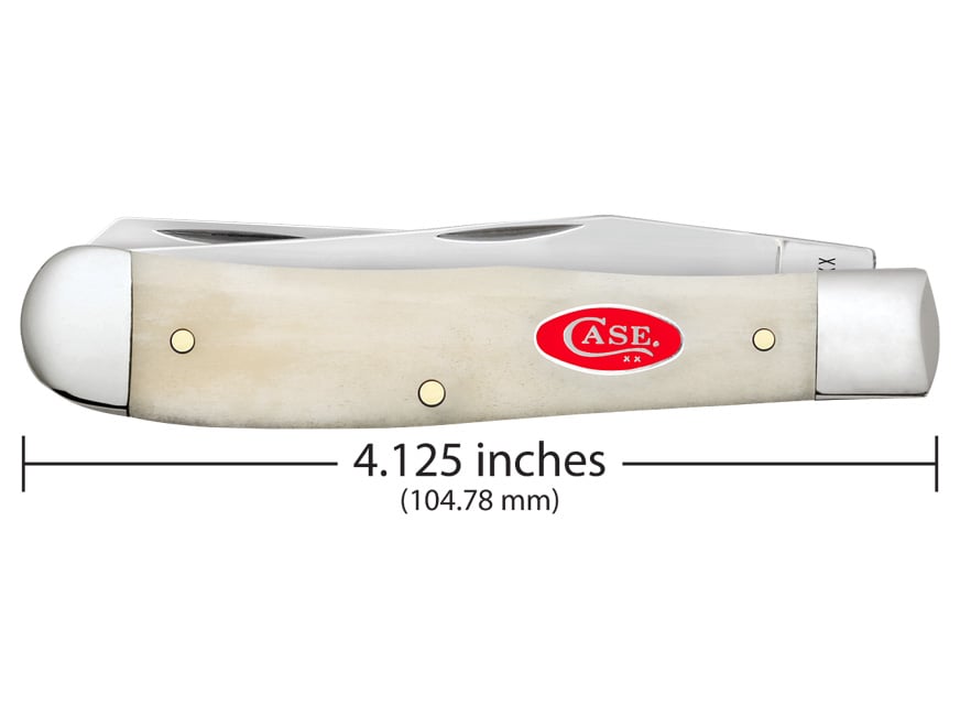 Wrcase Trapper Smooth Folding Pocket Knife (Natural Bone)