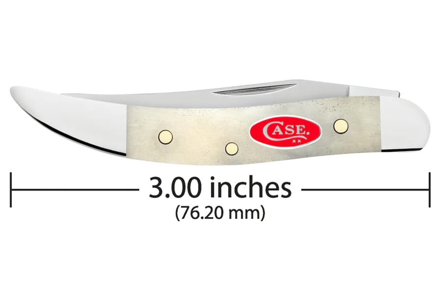 WRCASE Small Smooth Texas Toothpick Natural Bone 