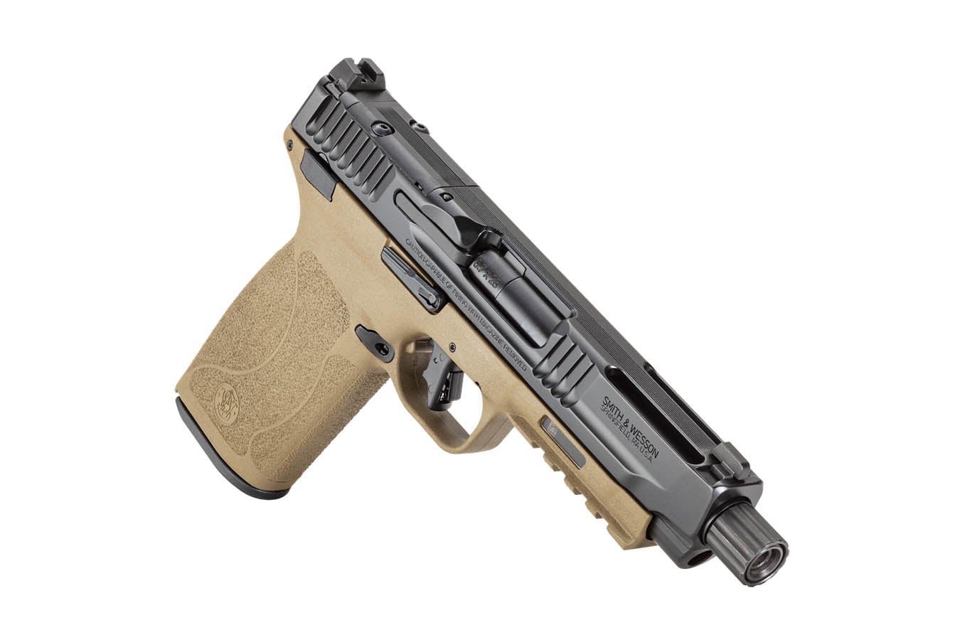 Smith & Wesson MP 5.7 5.7x28mm Optic Ready Pistol with Two-Tone FDE Finish and Threaded Barrel