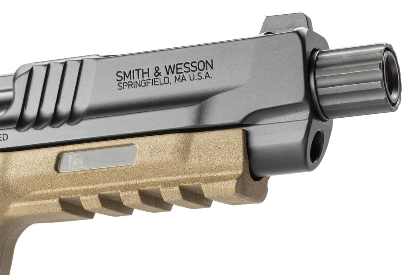 Smith & Wesson MP 5.7 5.7x28mm Optic Ready Pistol with Two-Tone FDE Finish and Threaded Barrel