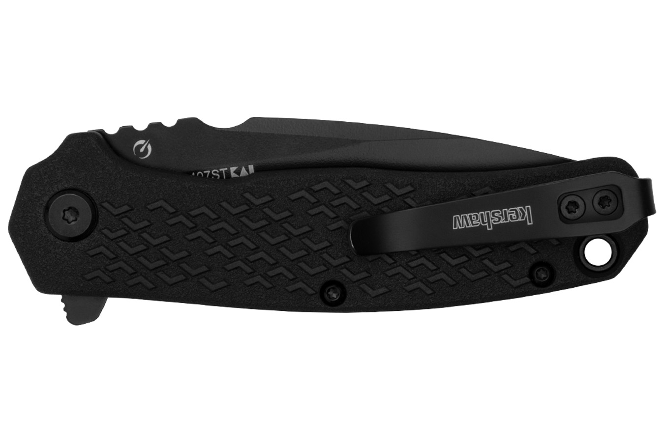 Kershaw Knives Conduit Folding Pocket Knife - Black, Serrated