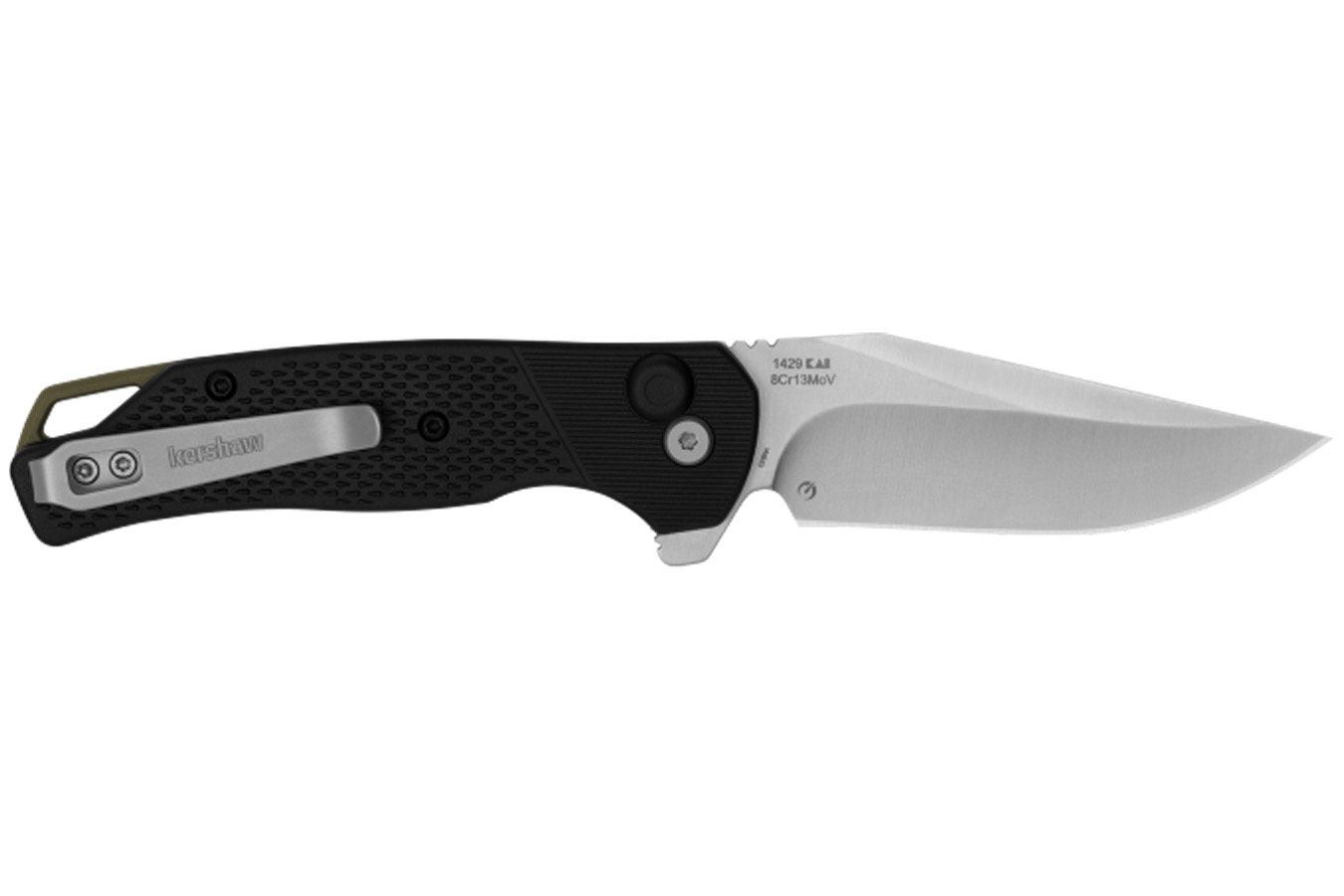 KERSHAW KNIVES Runoff Folding Pocket Knife, Black