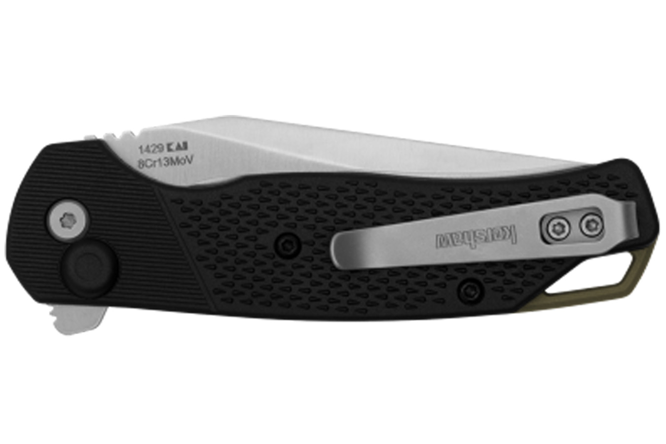 KERSHAW KNIVES Runoff Folding Pocket Knife, Black
