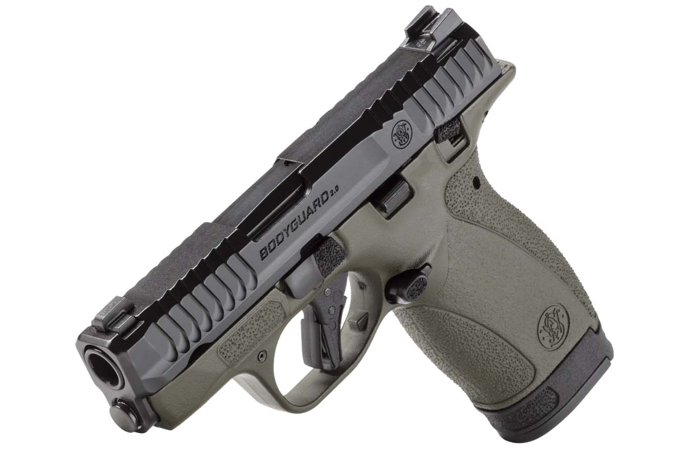 SMITH AND WESSON MP Bodyguard 2.0 380 ACP Semi-Auto Pistol with OD Green Frame
