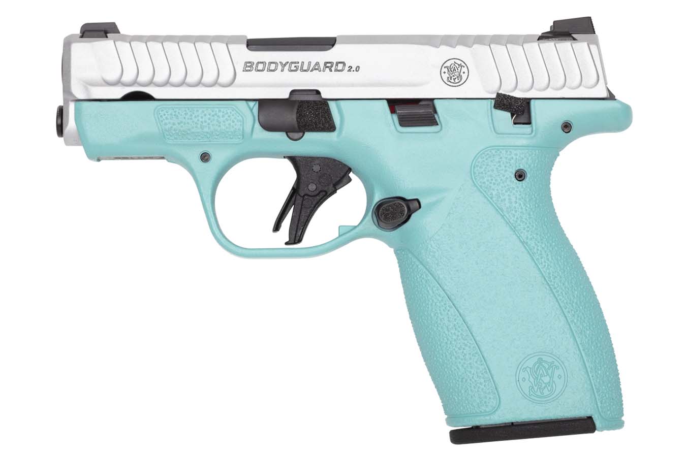 SMITH AND WESSON MP Bodyguard 2.0 380 ACP Semi-Auto Pistol with Robins Egg Blue Frame