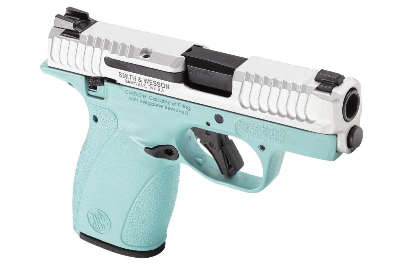 SMITH AND WESSON MP Bodyguard 2.0 380 ACP Semi-Auto Pistol with Robins Egg Blue Frame