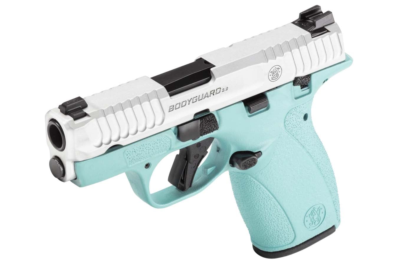 SMITH AND WESSON Bodyguard 2.0 380 ACP Semi-Auto Pistol with Robins Egg Blue Frame