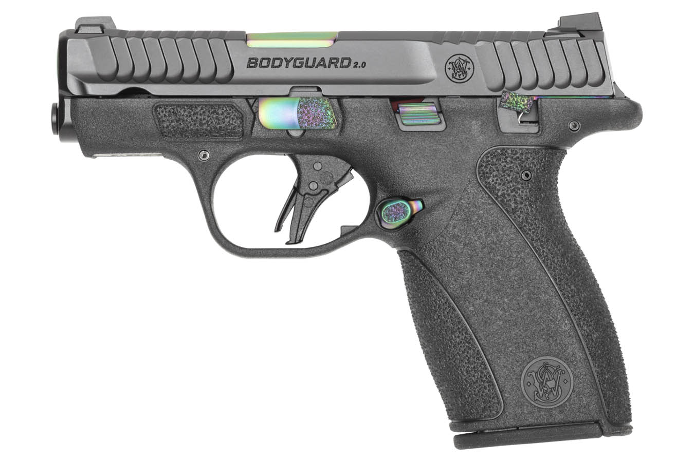 Smith & Wesson Bodyguard 2.0 380 ACP Pistol with Turquoise PVD Barrel and Controls
