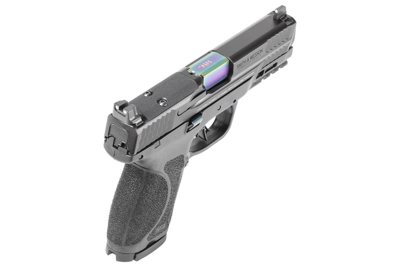 SMITH AND WESSON M&P9 M2.0 Compact 9mm Optic Ready Pistol with Turquoise PVD Coated Barrel and Controls