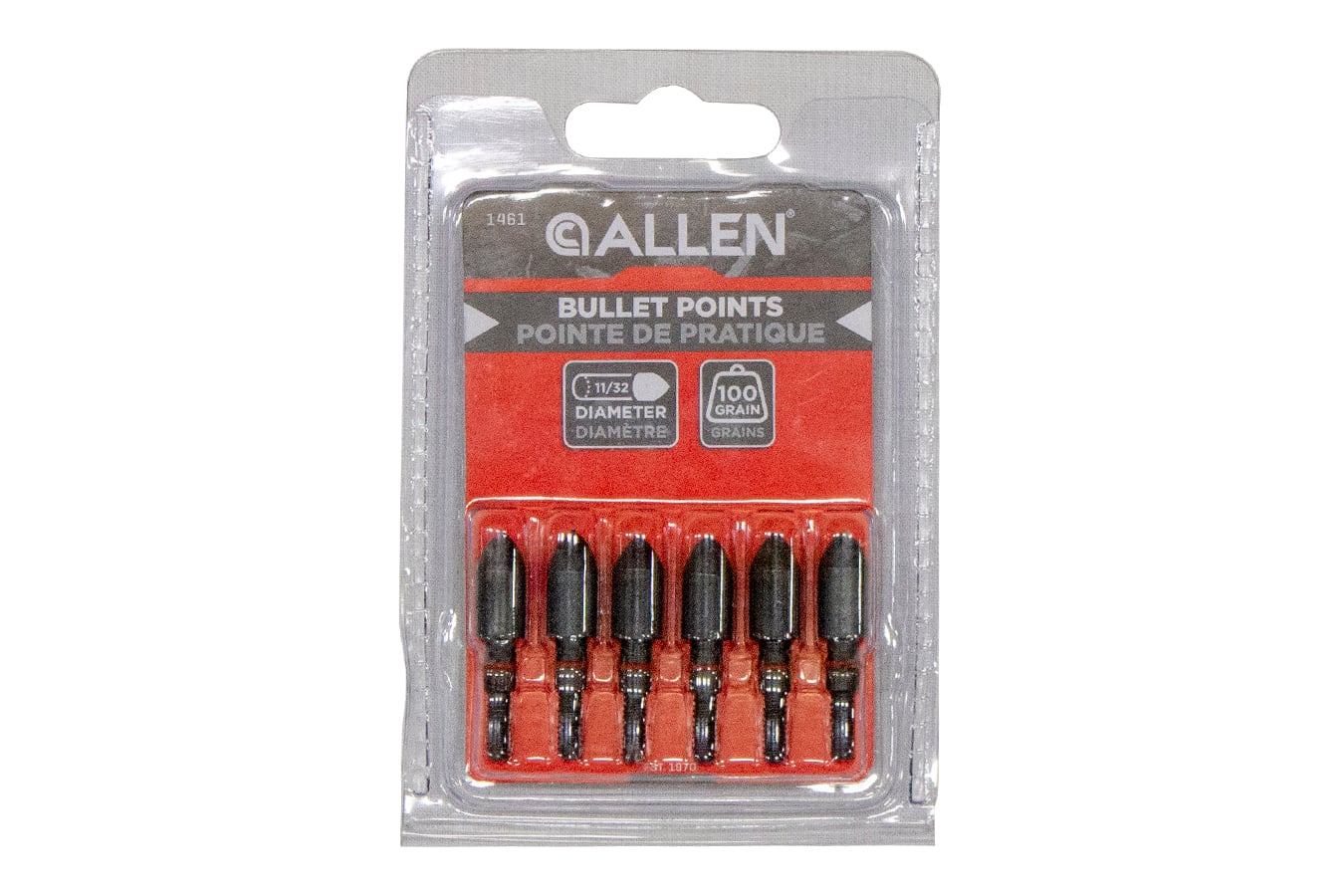 ALLEN COMPANY Bullet Points 11/32 Inch 100 Grain 6 Pack