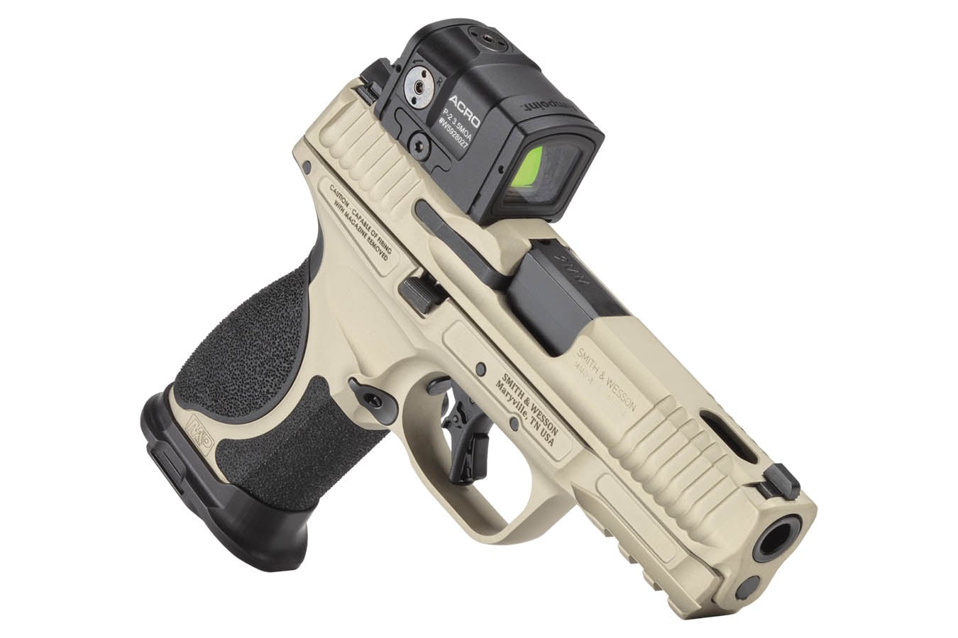 SMITH AND WESSON M&P9 M2.0 Metal Compact 9mm Spec Series VI Pistol with Aimpoint ACRO, Knife Coin and Patch