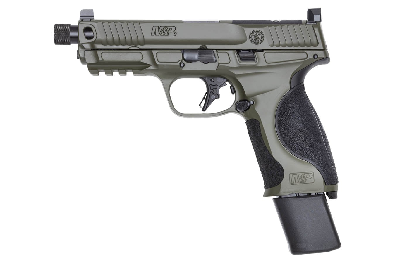 SMITH AND WESSON M&P9 M2.0 Metal 9mm Optic Ready Performance Center Pistol with Threaded Barrel and OD Green Finish
