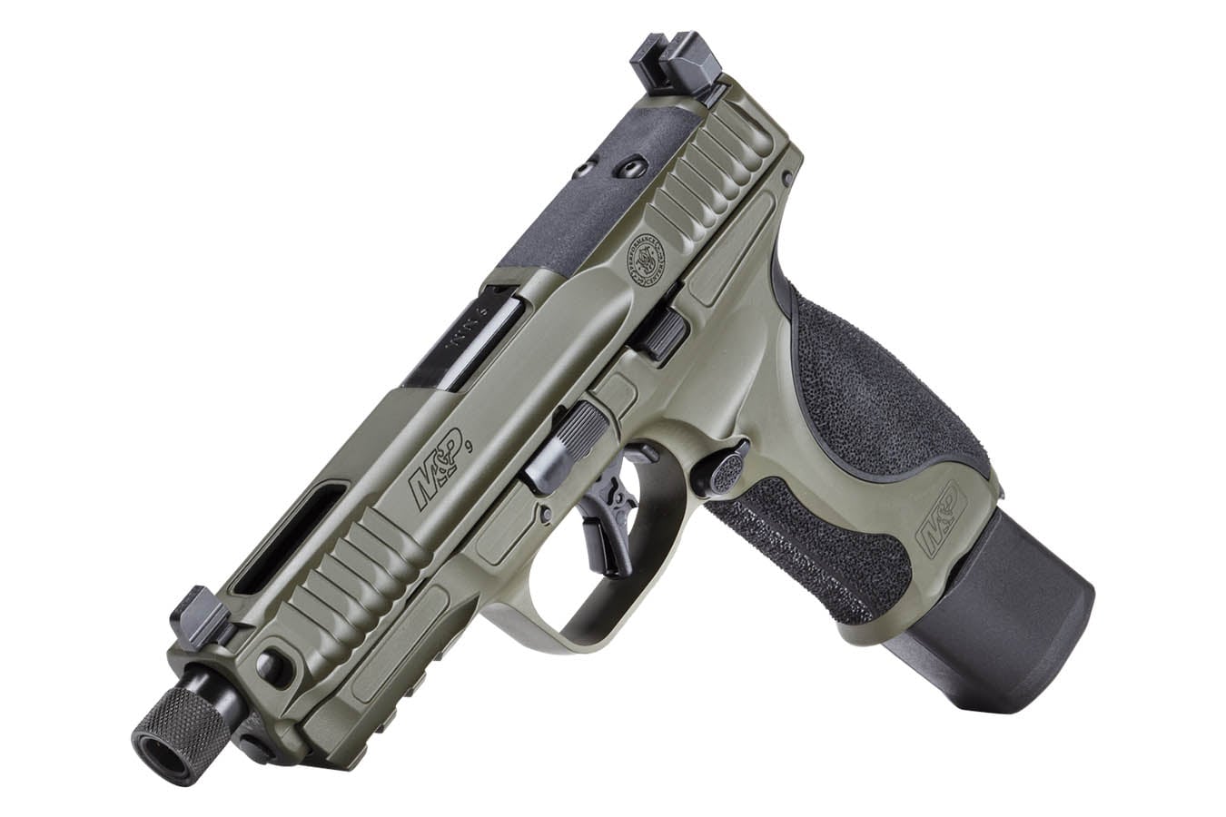 SMITH AND WESSON M&P9 M2.0 Metal 9mm Optic Ready Performance Center Pistol with Threaded Barrel and OD Green Finish
