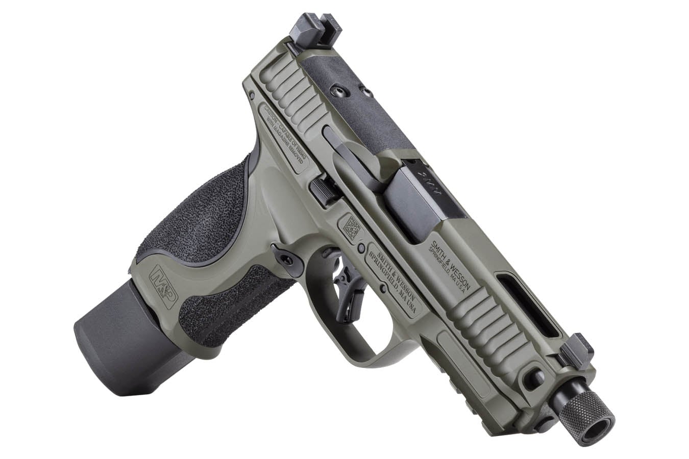 SMITH AND WESSON M&P9 M2.0 Metal 9mm Optic Ready Performance Center Pistol with Threaded Barrel and OD Green Finish