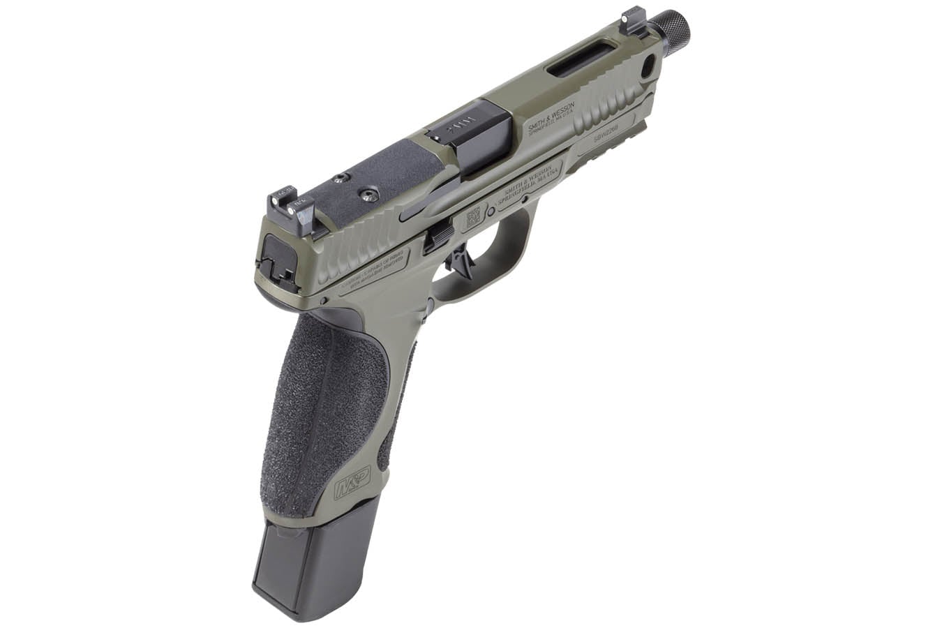SMITH AND WESSON M&P9 M2.0 Metal 9mm Optic Ready Performance Center Pistol with Threaded Barrel and OD Green Finish