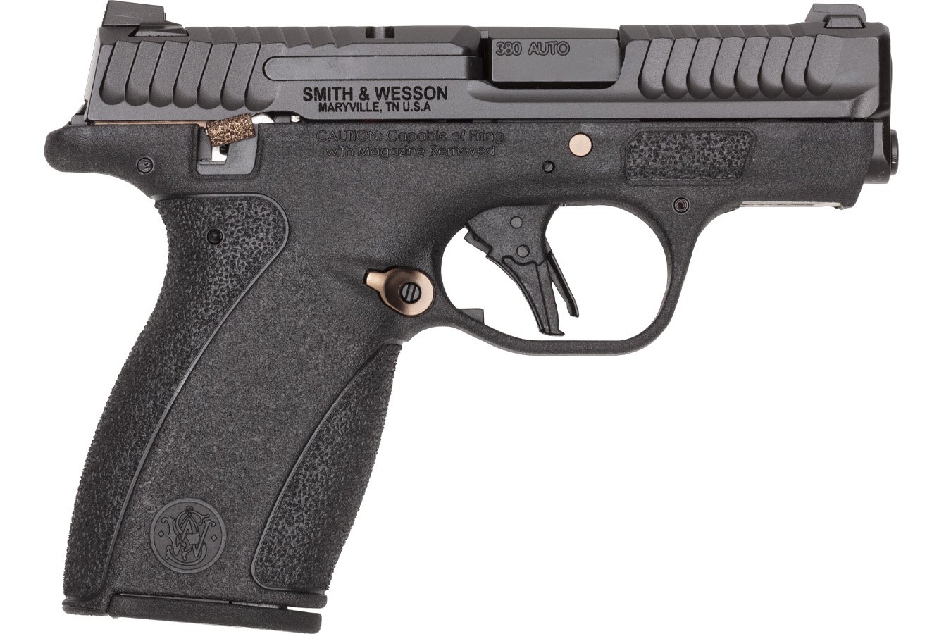 SMITH AND WESSON Bodyguard 2.0 380 ACP Micro Compact Pistol with Rose Gold PVD Accents and Manual Thumb Safety