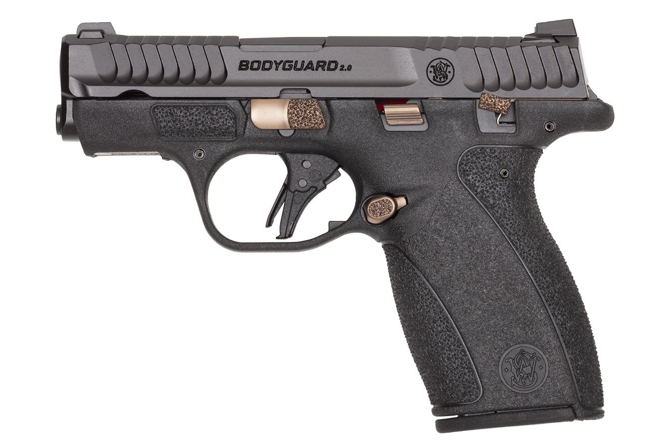 SMITH AND WESSON Bodyguard 2.0 380 ACP Micro Compact Pistol with Rose Gold PVD Accents and Manual Thumb Safety