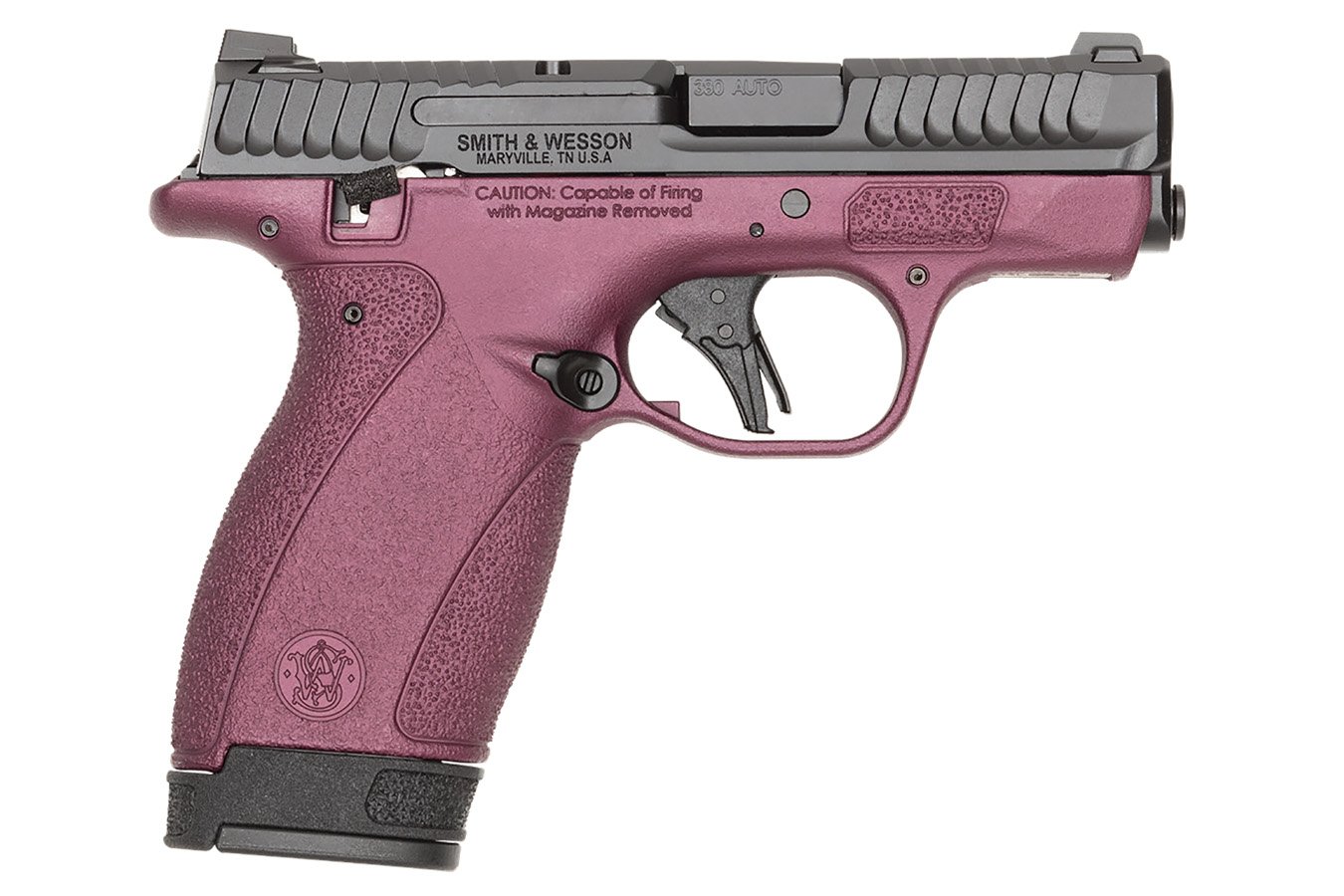 SMITH AND WESSON Bodyguard 2.0 380 ACP Semi-Auto Pistol with Black Cherry Cerakote Frame and Manual Thumb Safety