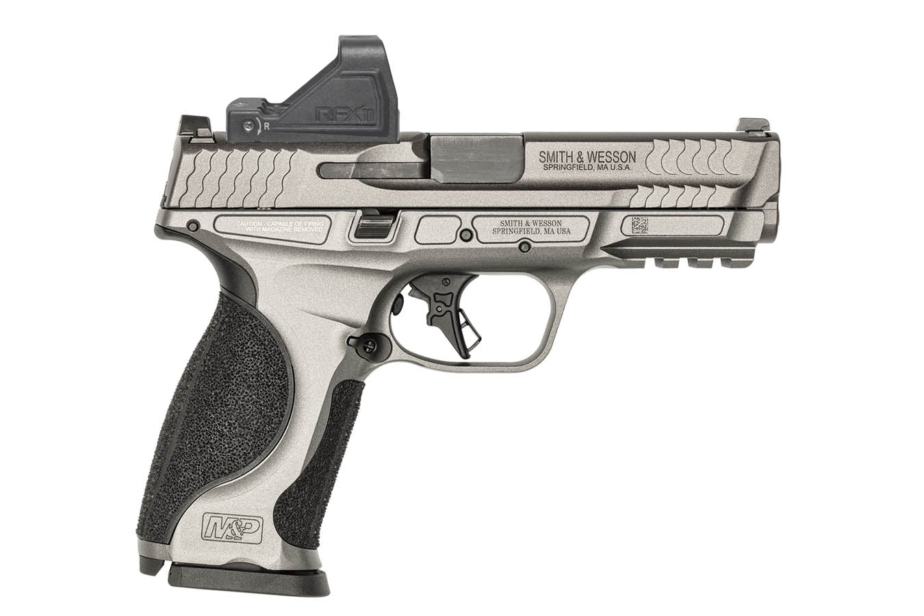 SMITH AND WESSON M&P9 M2.0 Metal Carry 9mm Bundle with Viridian RFX-11 Green Dot, Five Magazines and Savior Bag