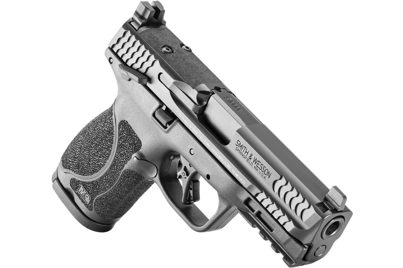 SMITH AND WESSON M&P9 M2.0 Compact 9mm Optic Ready Pistol with Five Magazines and Savior Range Bag