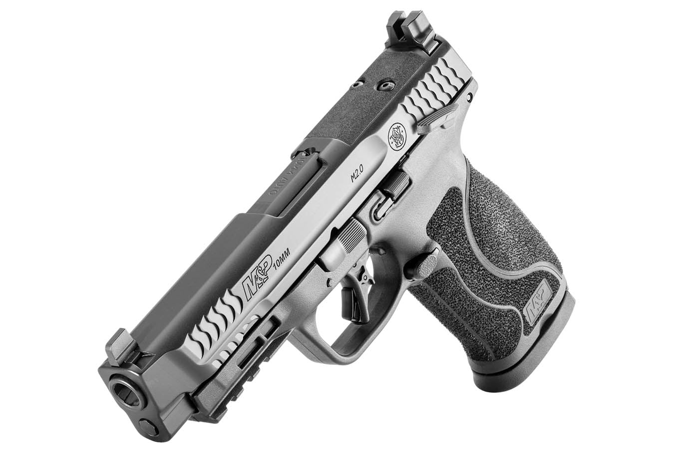 SMITH AND WESSON M&P10mm M2.0 10mm Optic Ready Bundle with Viridian RFX-11 Green Dot, Four Mags and Savior Bag