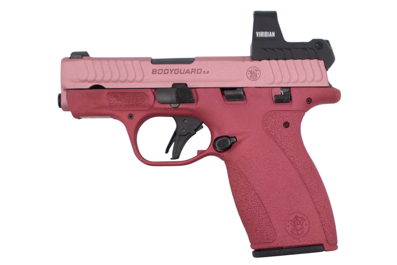 SMITH AND WESSON Bodyguard 2.0 380 ACP Pistol with Viridian RFX1 Green Dot and Two-Tone Blush FInish