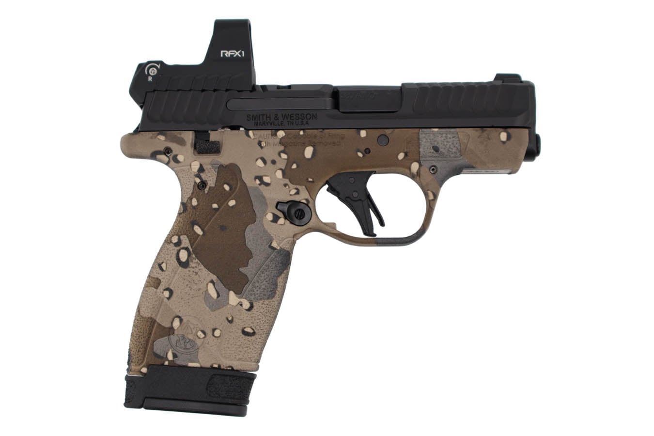 SMITH AND WESSON Bodyguard 2.0 380 ACP Semi-Auto Pistol with Viridian RFX1 Green Dot and Chocolate Chip Finish