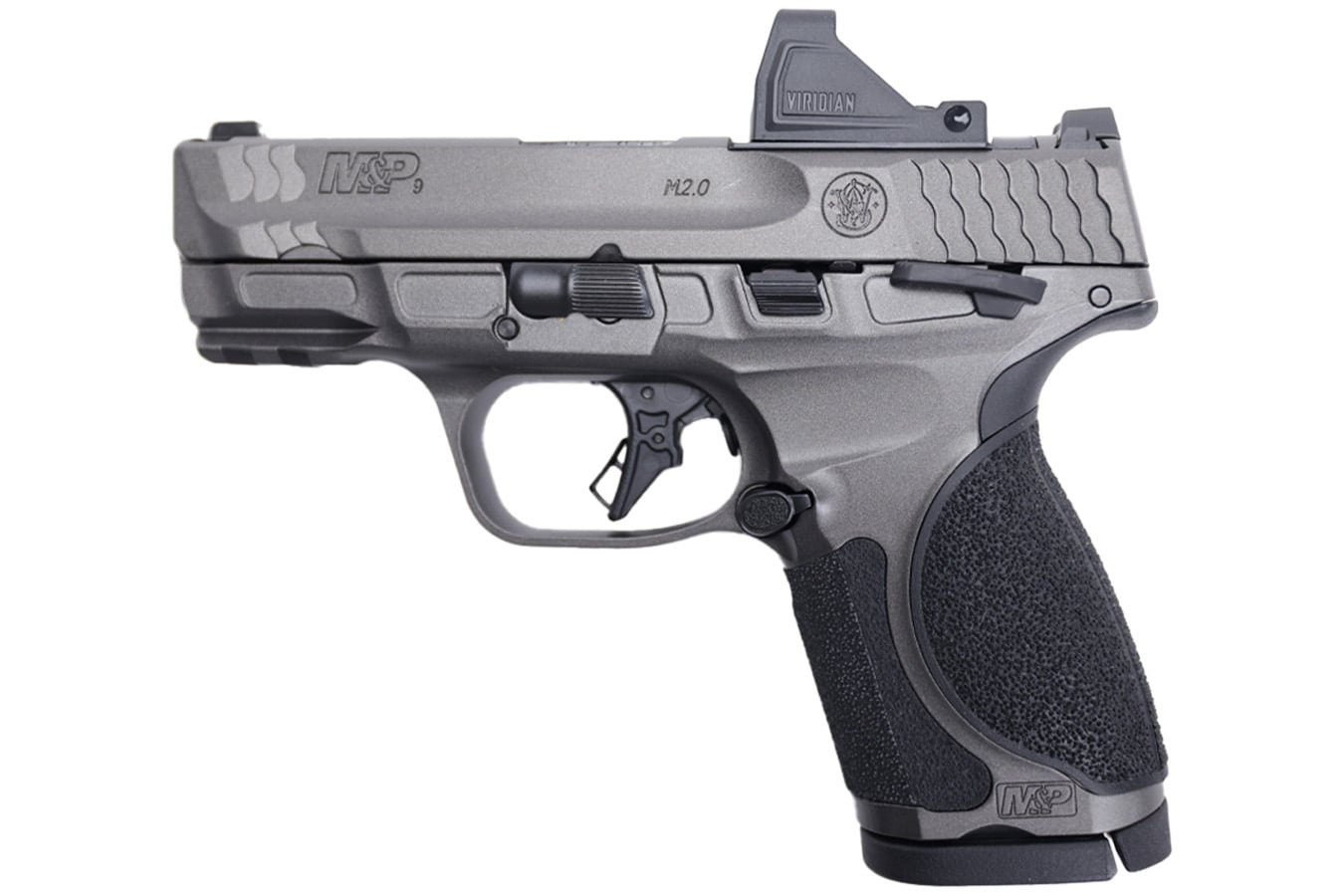 SMITH AND WESSON M&P9 M2.0 Metal Compact 9mm Optic Ready Bundle with RFX-11 Green Dot, Five Mags and Savior Bag