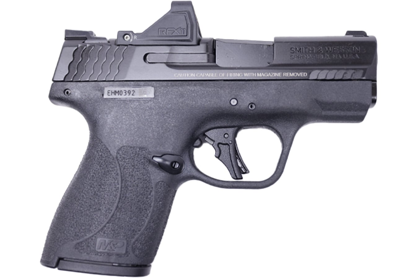 SMITH AND WESSON MP9 Shield Plus 9mm Optic Ready Bundle with Viridian RFX-11 Green Dot, 4 Mags and Savior Bag