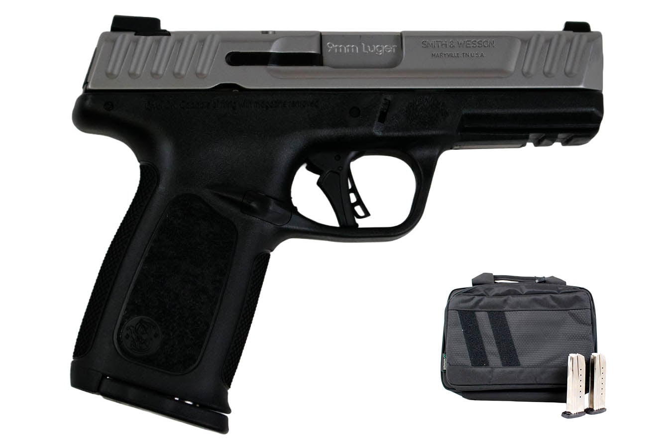SMITH AND WESSON SD9 2.0 9mm Carry On Bundle with Three Magazines and Savior Bag