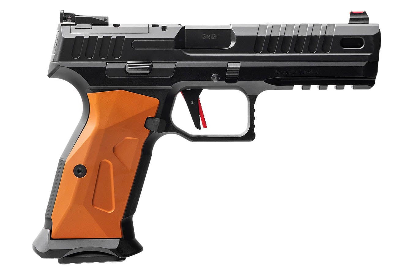 Military Armament Corp. RA9 Sport 9mm Optic Ready Pistol with Aluminum Frame and Orange Grips