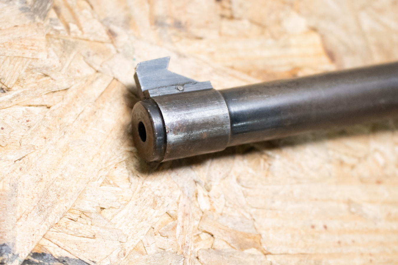 RUGER Mark I 22LR Police Trade-In Pistol with Contoured Wood Grips and Bull Barrel