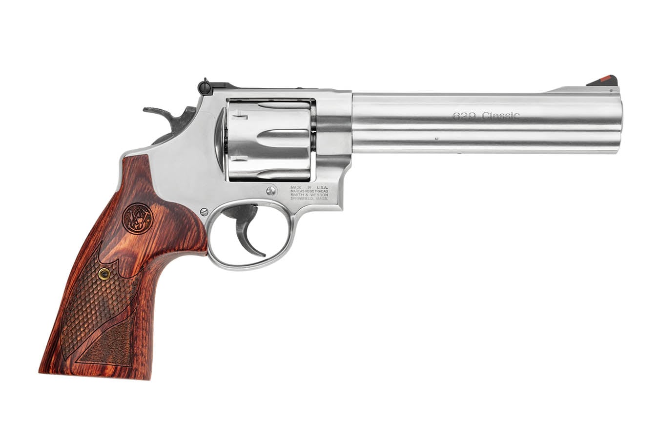 SMITH AND WESSON 629 Deluxe 44 Magnum Revolver with Textured Wood Grips
