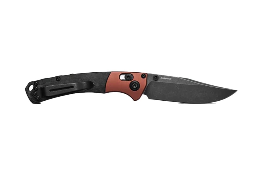 BENCHMADE KNIFE Mini Crooked River Knife | Burnt Copper | Black Micarta 