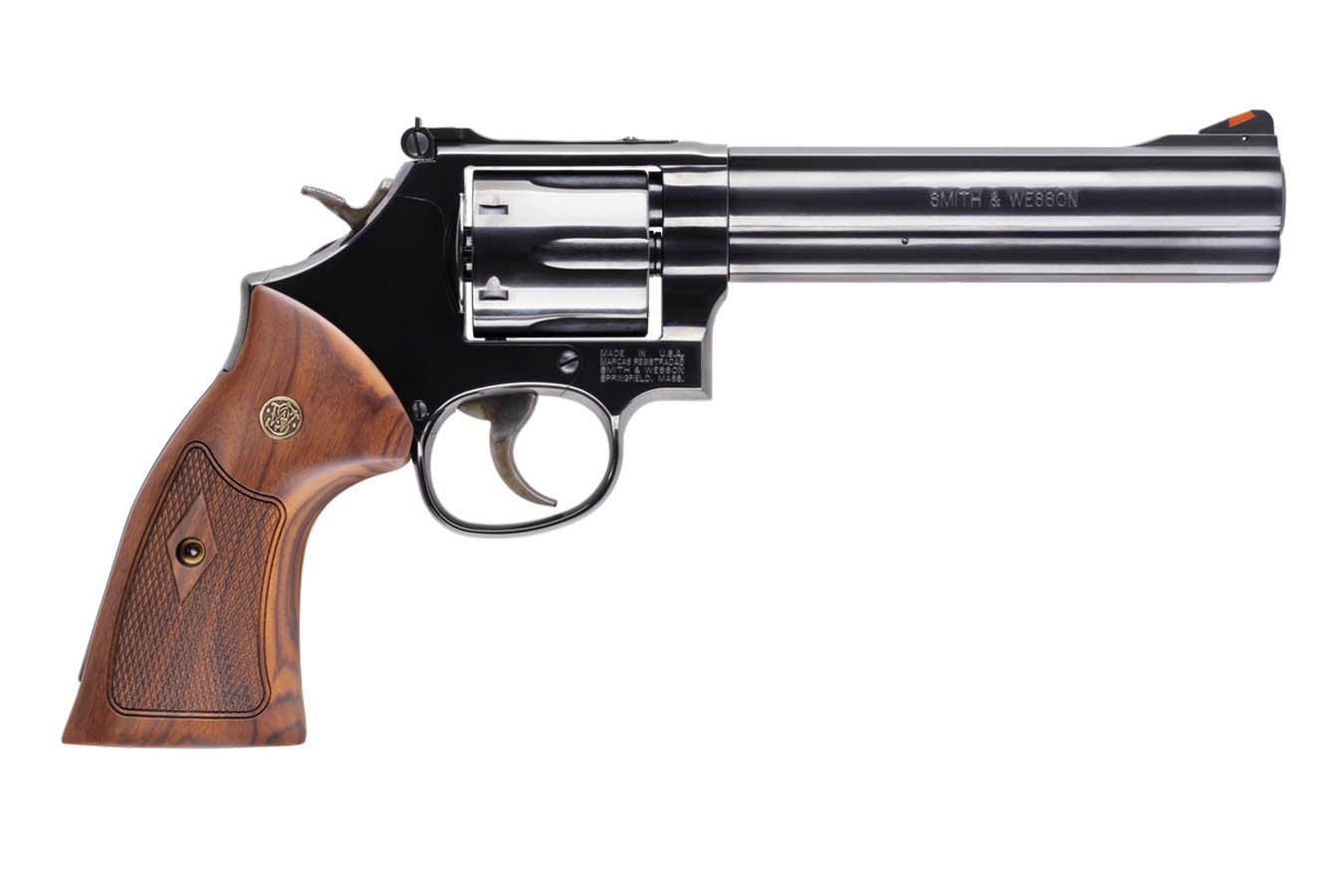 Smith & Wesson Model 586 Classic 357 Magnum Revolver with Wood Grips