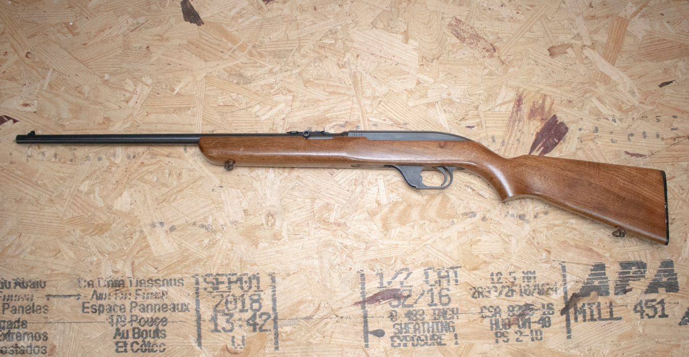 WINCHESTER FIREARMS 1955 Model 77 22LR Police Trade-In Rifle with Beavertail Fore-End (Mag Not Included)