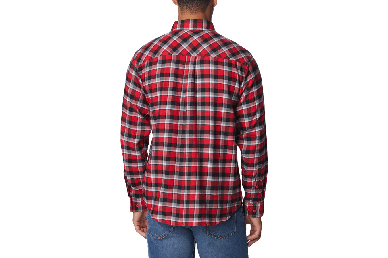 Columbia Men`s Collegiate Flare Gun Flannel Long Sleeve Shirt OSU
