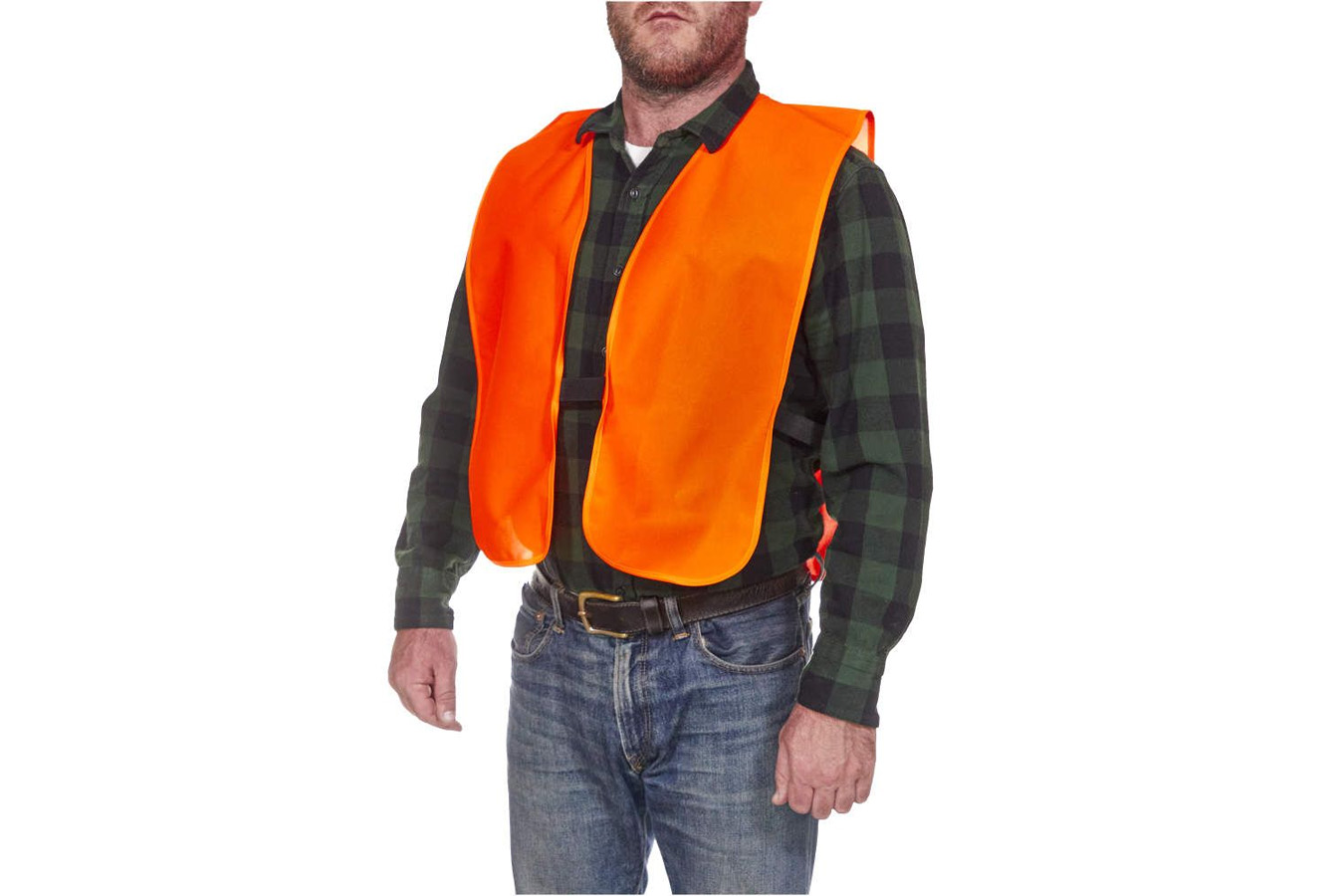 ALLEN COMPANY Safety Vest 2XL Orange Polyester