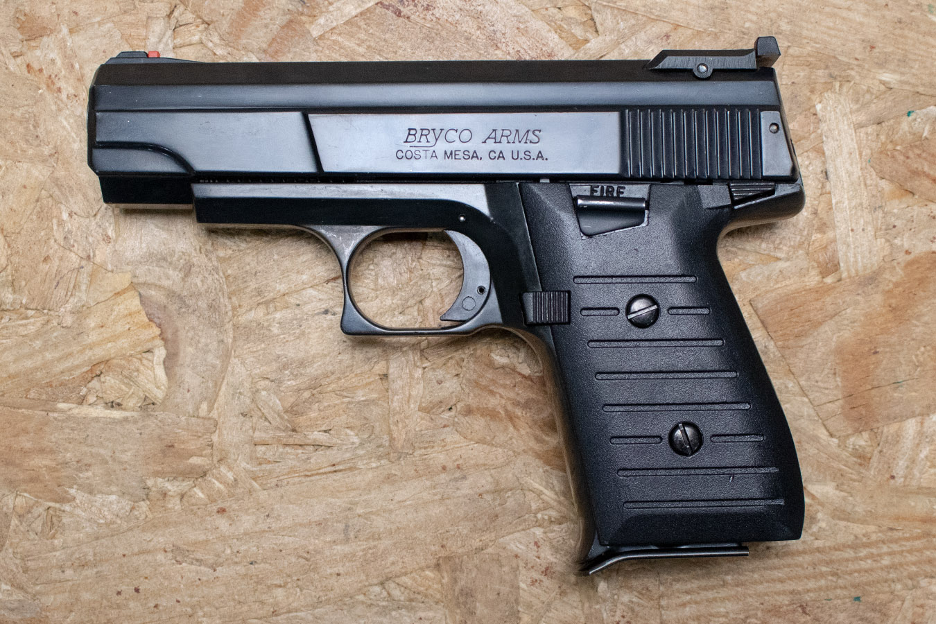 BRYCO Jennings Nine CA 9mm Police Trade-In Pistol with Black Finish
