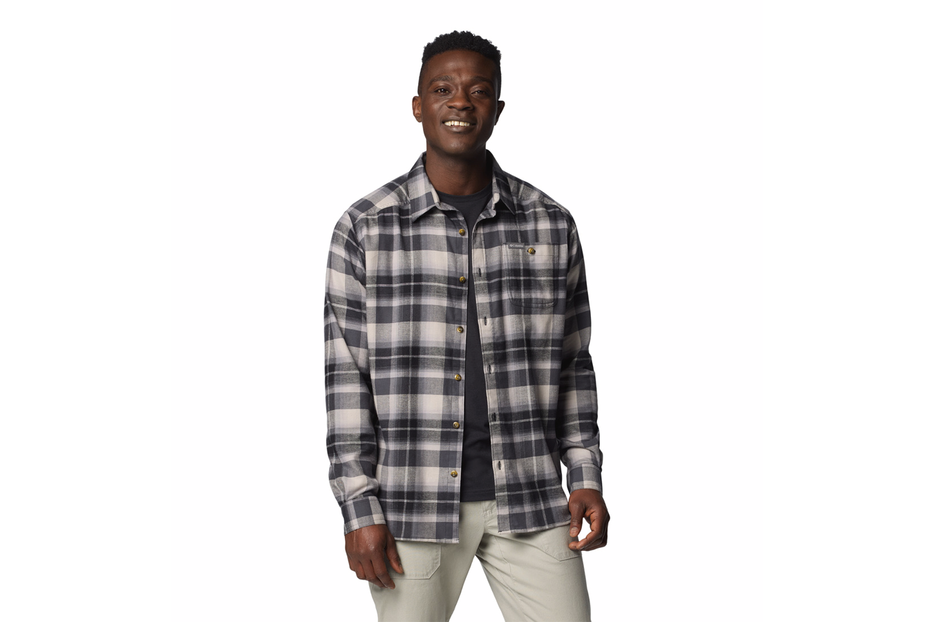 Columbia Men`s Cornell Woods Flannel Long Sleeve Shirt