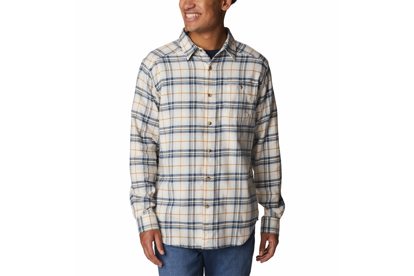 Columbia Men`s Cornell Woods Flannel Long Sleeve Shirt