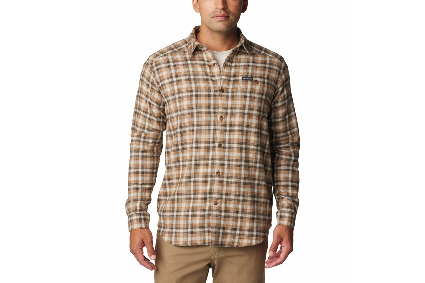 Columbia Men`s Cornell Woods Flannel Long Sleeve Shirt