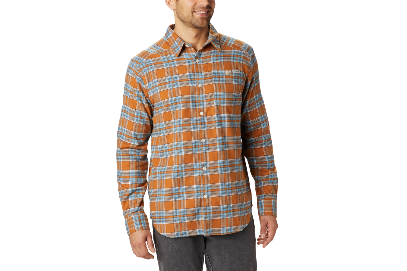Columbia Men`s Cornell Woods Flannel Long Sleeve Shirt