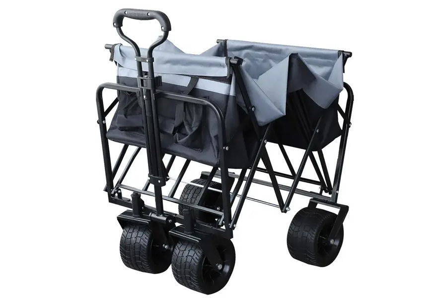 Sunshine Mountaineering Steel Folding Utility Wagon Black