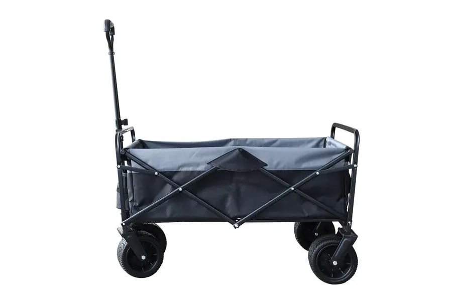 Sunshine Mountaineering Steel Folding Utility Wagon Black