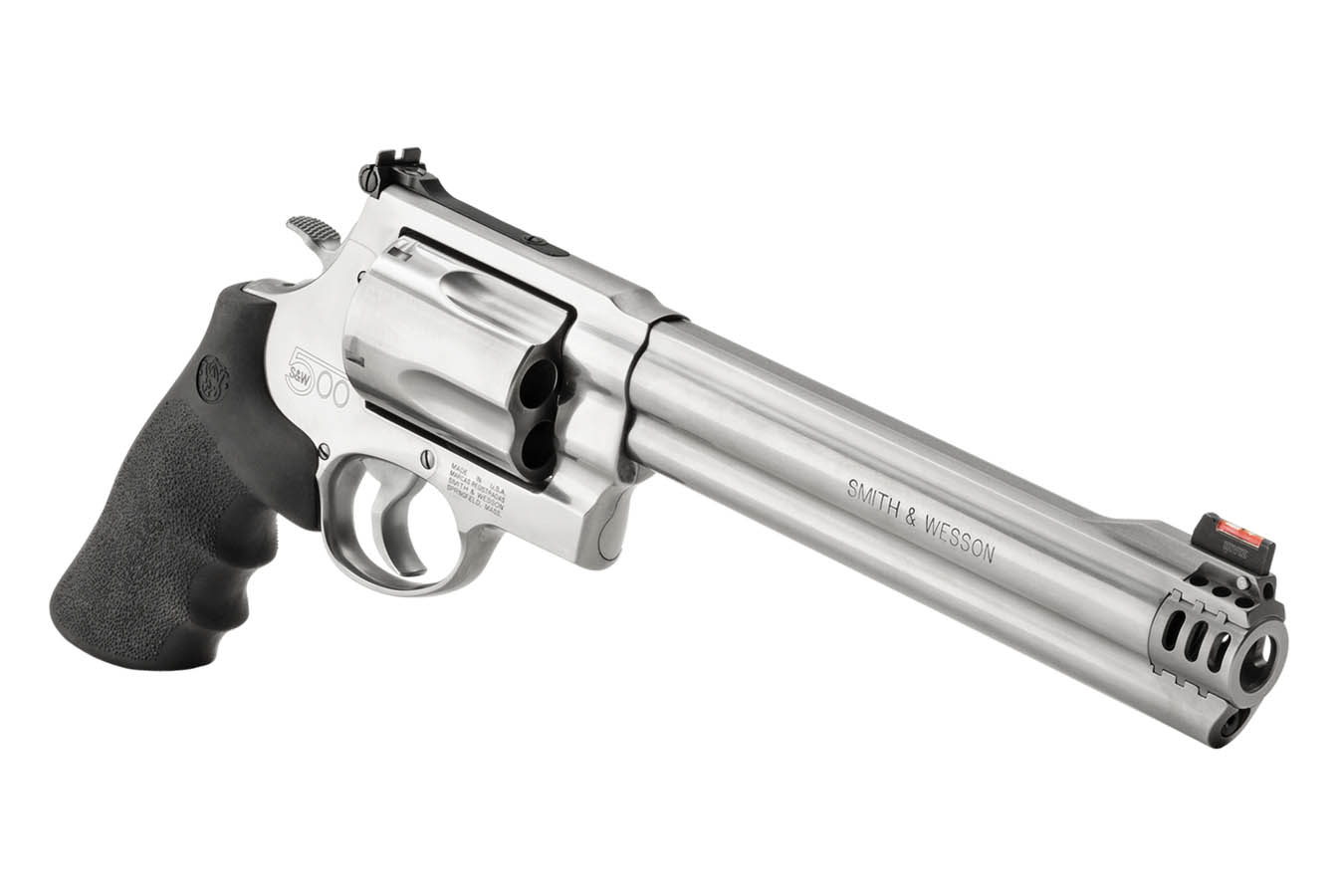 Smith & Wesson Model 500 500 SW Magnum Revolver with Hi-Viz Red