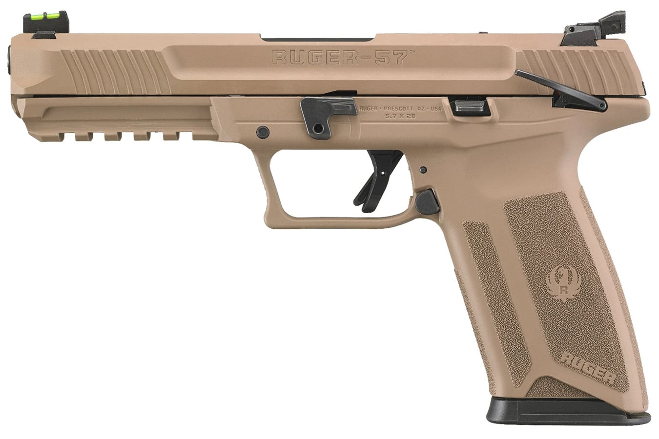 RUGER Ruger-57 5.7x28mm Full-Size Pistol with Davidsons Dark Earth Finish